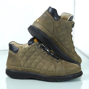 Samual Hubbard Mid Shoe Boot US 9.5 EU 43 Suede Leather Olive / Black Lace